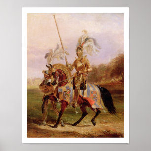 Affiche À Eglinton, Seigneur du Tournoi, 1840 (huile sur