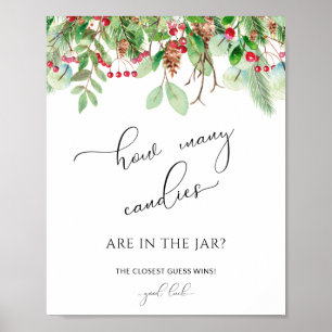 Affiche À feuillage persistant Devis combien de bonbons so