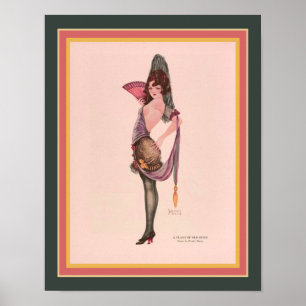 Affiche "A Flash of Old Spain' Art Deco ca. 1921