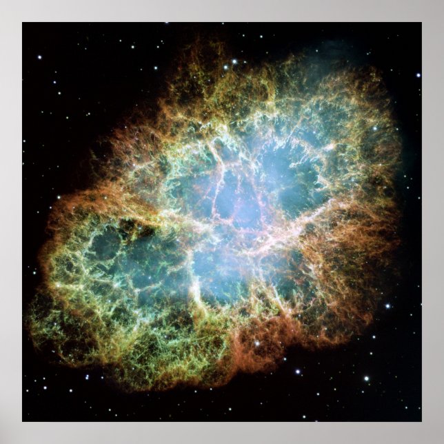 Affiche A Giant Hubble Mosaic of the Crab Nebula (Devant)