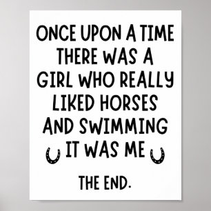 Affiche A girl who liked swimming and horses.