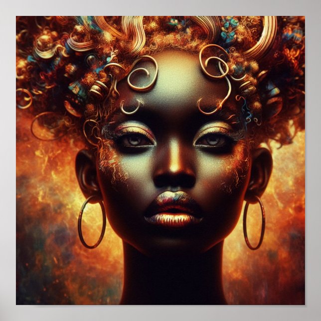 Affiche A.I. Belle jeune femme (Devant)