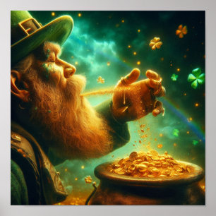 Affiche A.I. Leprechaun Créer un pot d'or
