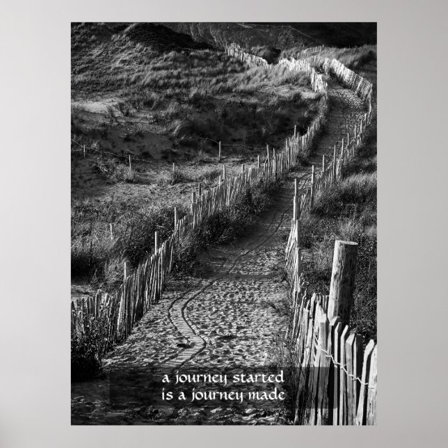 Affiche A journey started is a journey made (Devant)