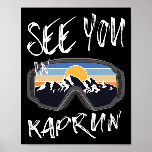 Affiche À Kaprun Sheimerburger Land Vacances Ski (Devant)