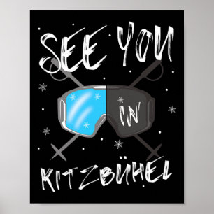 Affiche A Kitzbühel Tyrol Vacation Ski Goggings