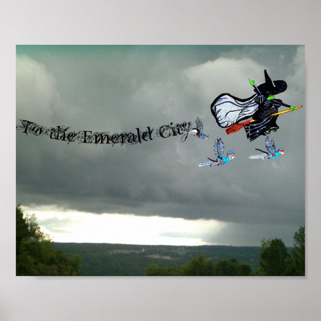 AFFICHE À LA CITE D'ÉMERALDE  (Devant)