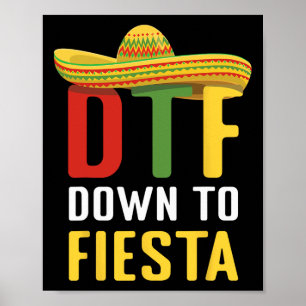 Affiche À La Fiesta Mexicaine Cinco De Mayo Dtf