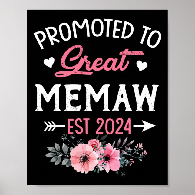 Affiche À la fleur Great Memaw Est 2024 (Devant)