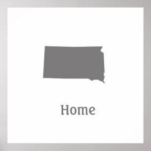 Affiche à la maison du Dakota du Sud