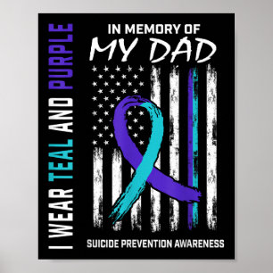 Affiche À la mémoire de papa, sensibilisation et préventio