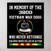À la mémoire des 3800 chiens de la guerre du Vietn