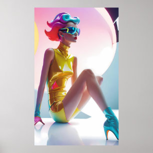 Affiche À la mode comme la radioactivité