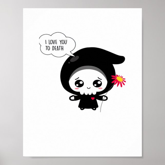 Affiche À la mort - Funny Valentines Jour Classique (Devant)
