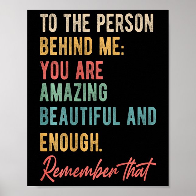 Affiche À La Personne Derrière Moi Vous Problème Amour De  (Devant)
