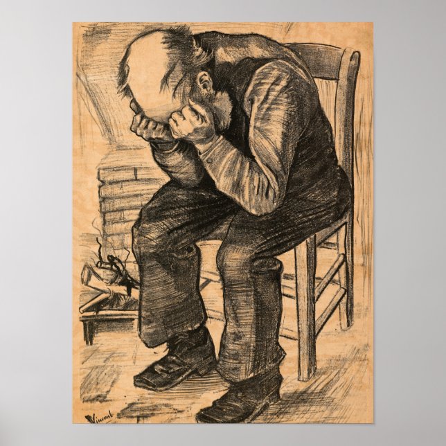 Affiche À la porte d'Eternity, 1882 par Vincent van Gogh (Devant)