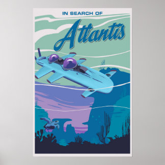 Affiche À la recherche d'Atlantis