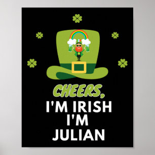 Affiche À la vôtre Je suis Irlandais Je suis Julian