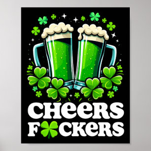 Affiche À la vôtre Saint Patrick Drôle Hommes Bière Buveur