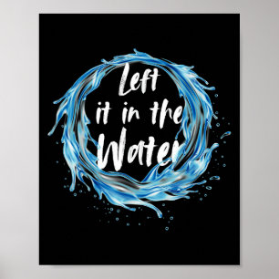Affiche A Laissé Dans L'Eau Baptême Noir