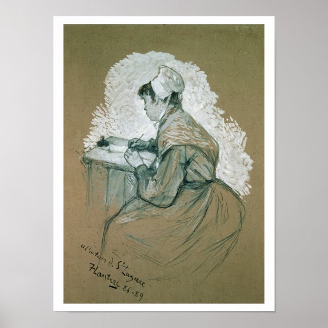 Affiche 'À l'auteur de St. Lazare, 1886-89', possible s (Devant)