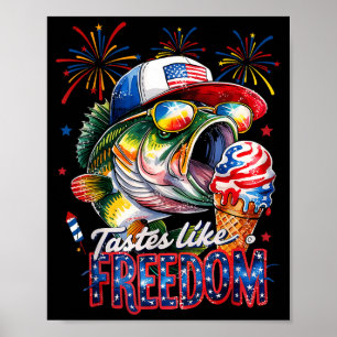 Affiche A le goût de la liberté B pêche drôle 4 juillet ho