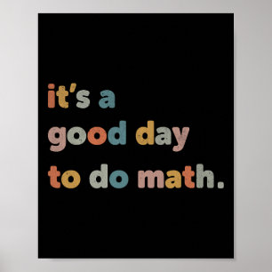Affiche À L'École C'Est Un Bon Jour Pour Faire Math Enseig