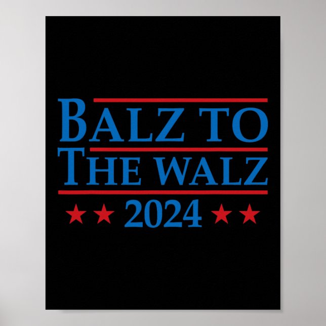Affiche À l'élection Walz 2024 Kamala Harris Tim Waltz (Devant)