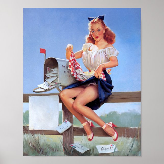 Affiche À l'entrée de la boîte aux lettres (Devant)