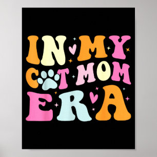 Affiche À l'ère de la maman chat adorable