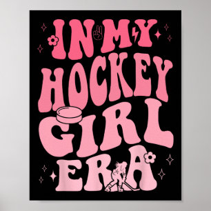 Affiche À l'ère de ma fille de hockey Rétro Game Day