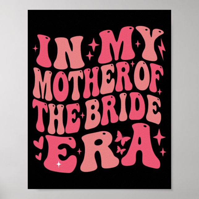 Affiche À l'ère de ma mère de la mariée Groovy Bachelorett (Devant)