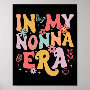 Affiche À l'ère de ma Nonna Super Retro Fête des mères Pap