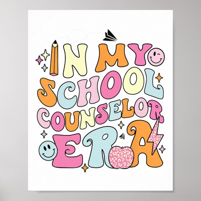 Affiche À l'ère de mon conseiller scolaire Retour au profe (Devant)
