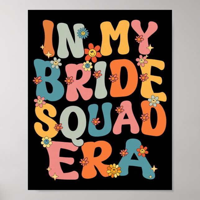 Affiche À l'ère de mon escouade de mariée Escouade de mari (Devant)