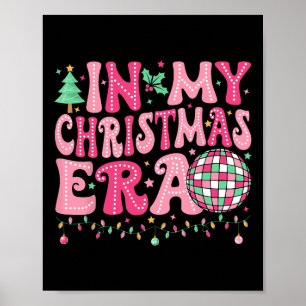 Affiche À l'ère de Noël Joyeux Noël Arbre de Noël Joyeux N