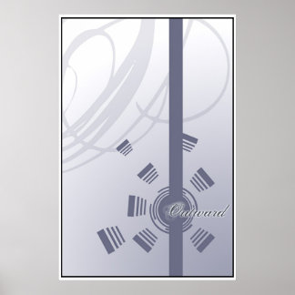 Affiche À l'extérieur