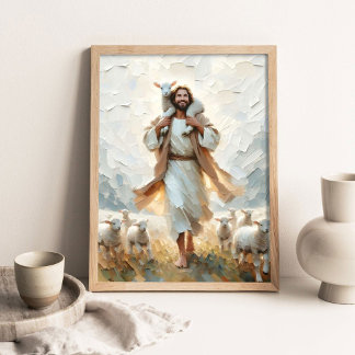Affiche A Little Family, Digital Christian Art, Jesus Resc