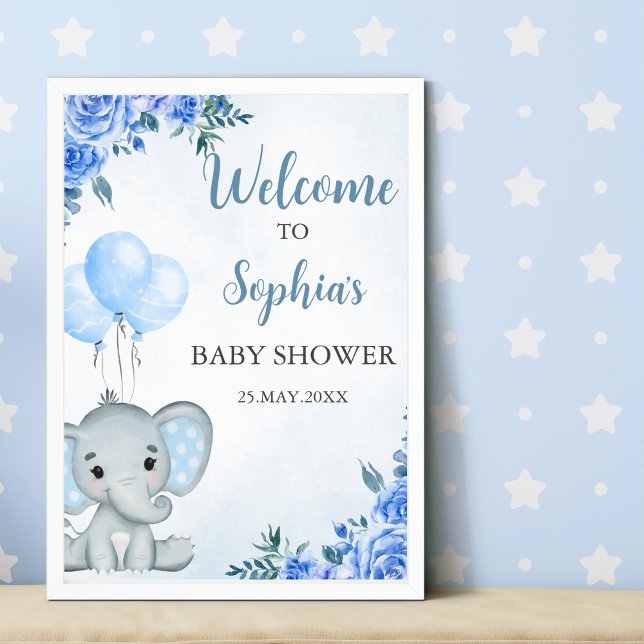 Affiche A Little Peanut is on the Way, Baby Shower Boy (Créateur téléchargé)