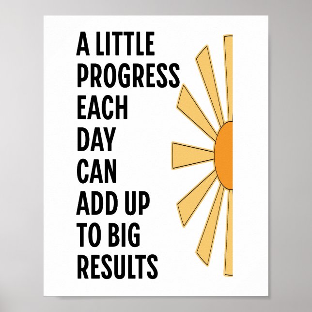 Affiche A Little Progress Each Day (Devant)