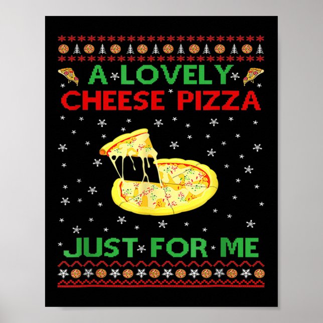 Affiche A Lovely Cheese Pizza Alone Funny Kevin X Mas Home (Devant)