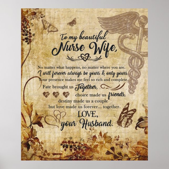Affiche À ma belle épouse infirmière de la couverture du m (Devant)