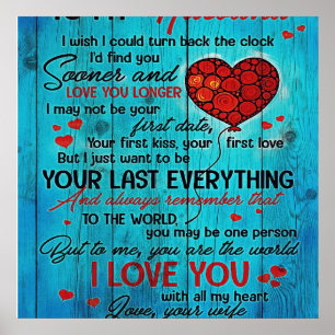 Affiche À ma conception de mari   Citations D'Amour Au Mar