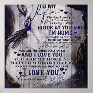 Affiche À ma femme   Citations Drôle À La Femme   Nouveau