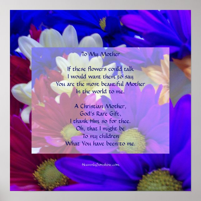 Affiche À ma mère (Devant)