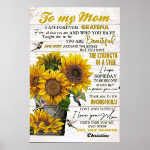 Affiche à ma mère, cadeaux de jour pour les mères