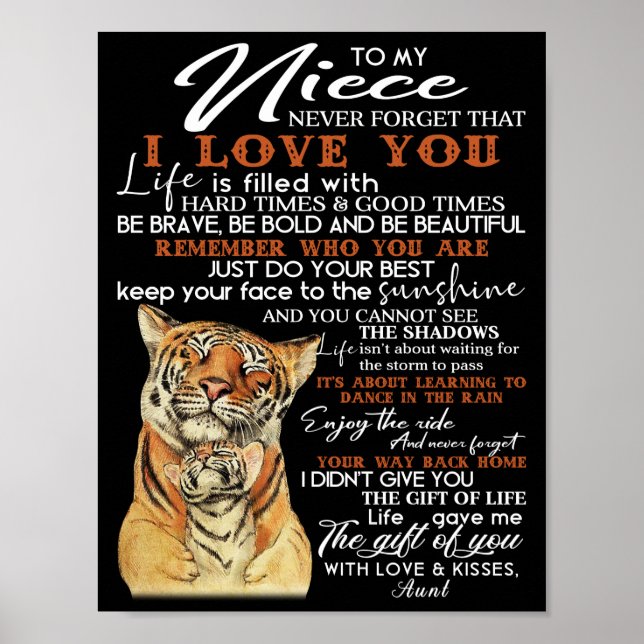 Affiche À ma nièce (Devant)