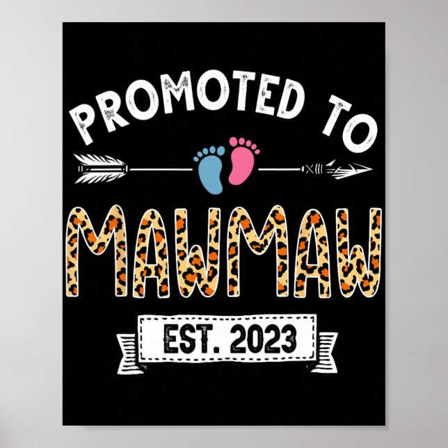 Affiche À Mawmaw Est 2023 Fête des mères léopard (Devant)