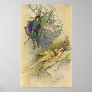Affiche A Midsummer Night's Dream by Warwick Goble