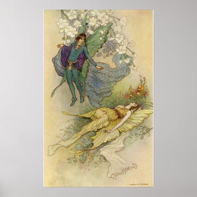 Affiche A Midsummer Night's Dream by Warwick Goble (Devant)